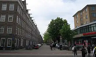 De van Reigersbergenstraat gezien naar het zuiden, mei 2017