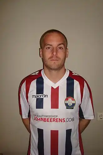 Kees van Buuren in het shirt van Willem II (seizoen 2013/14)