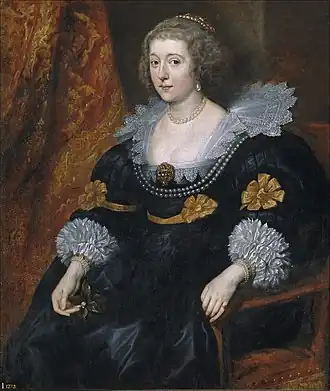 Portret van Amalia van Solms, 1631/32, Antoon van Dyck (1599-1641), Museo Nacional del Prado, Madrid