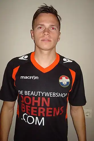 Mats van Huijgevoort in het shirt van Willem II seizoen 2013/2014