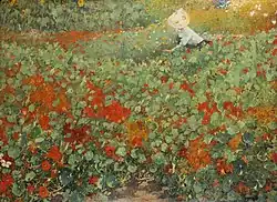 De tuin, met zijn vrouw Titia van Gelder, 1893; Teylers Museum, Haarlem