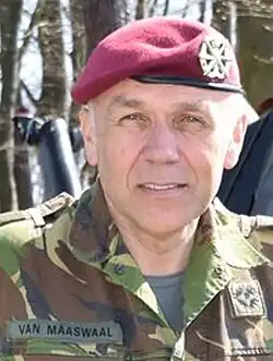 Van Maaswaal als brigadegeneraal in 2016