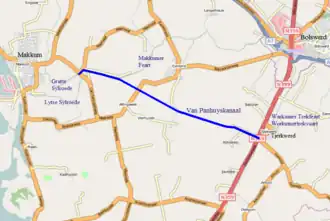 Kaart omgeving kanaal