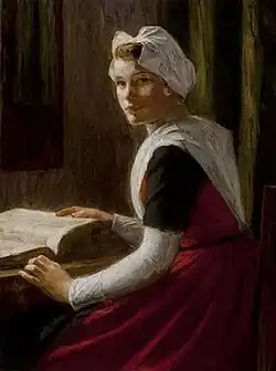 Weesmeisje met bijbel