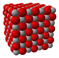 Kristalstructuur van vanadium(II)oxide