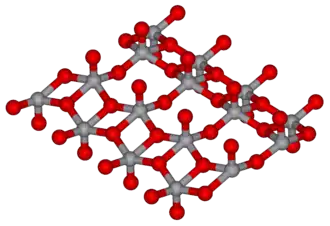 Kristalrooster van vanadium(V)oxide
