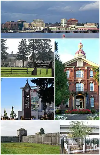 Een collage van Vancouver