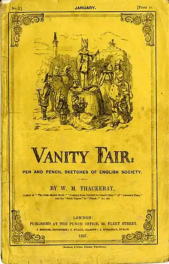 De omslag van de eerste editie van Vanity Fair