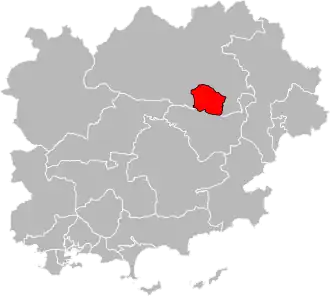 Locatie van het kanton