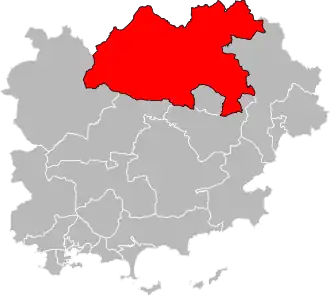 Locatie van het kanton