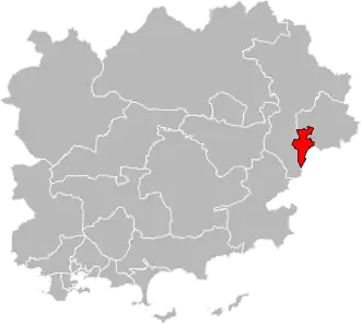 Locatie van het kanton