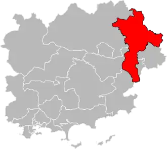 Locatie van het kanton