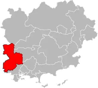 Locatie van het kanton