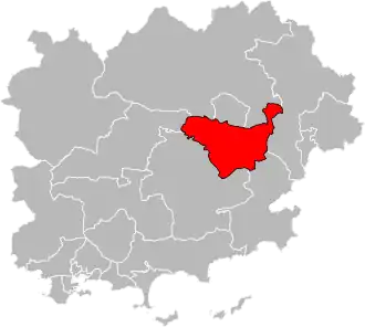 Locatie van het kanton