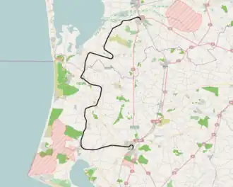 Spoorlijn Varde - Tarm op de kaart