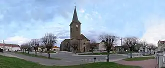 Kerkplein van Varennes-sur-Amance