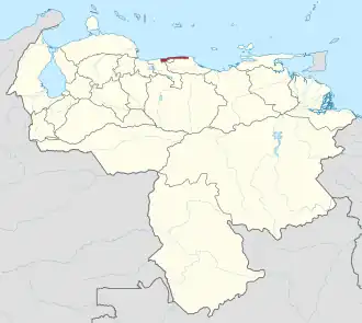 Kaart van La Guaira