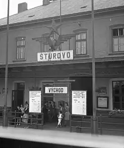 Een deel van het station in 1965.