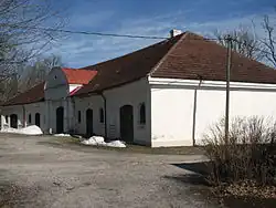 Het koetshuis van het landgoed