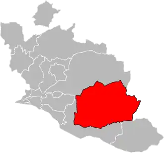 Locatie van het kanton