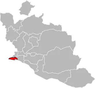 Locatie van het kanton