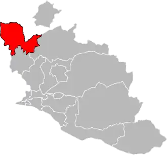 Locatie van het kanton