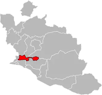 Locatie van het kanton