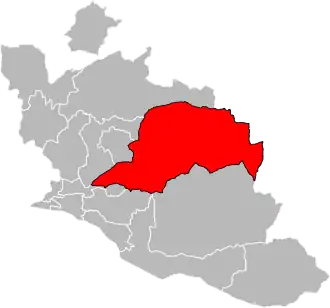 Locatie van het kanton