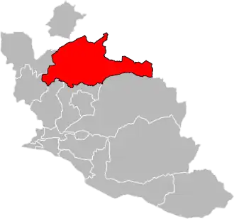 Locatie van het kanton