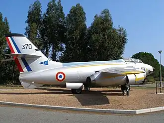 Sud Aviation Vautour, opgesteld op de luchtmachtbasis