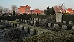 Oorlogsgraven WO II in de voormalige citadel