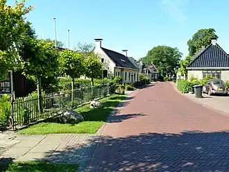 Huizen langs de Kleasterwei