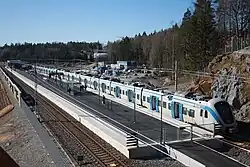 Het station gezien uit het noorden.