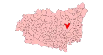 Kaart van Vegas del Condado