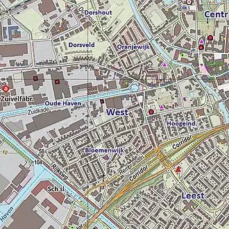 Kaart van Veghel-West