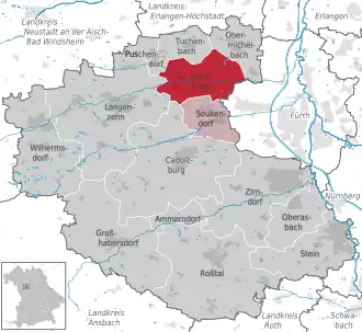 Kaart van Veitsbronn