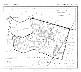 Veldhuizen in de Gemeente-Atlas 1868