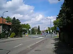 Veldmaarschalk Montgomeryweg voor aanleg van de tunnel in 2016