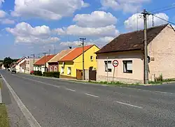 Huizen in de Pražskástraat