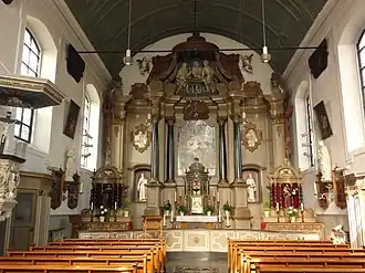 Interieur kapel kapucijnenklooster Emmaus
