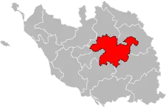 Locatie van het kanton