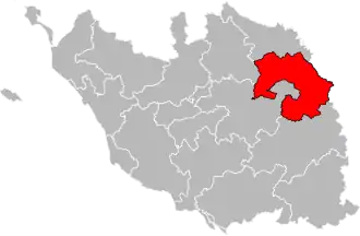 Locatie van het kanton