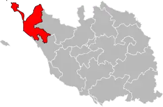 Locatie van het kanton