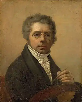 Aleksej Venetsjanov, 1780-1847. Zelfportret, 1811. Venetsianov startte een eigen school om jonge kunstenaars te onderwijzen. Tsaar Nicolaas I van Rusland benoemde hem tot hofschilder.