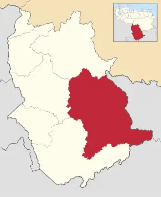 Locatie van de gemeente in Amazonas