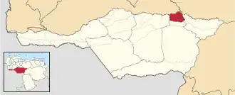 Locatie van de gemeente in {{{staat}}}