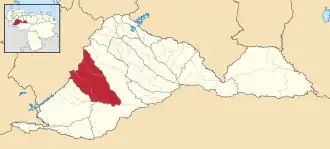 Locatie van de gemeente in Barinas