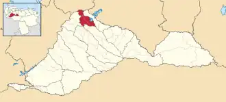 Locatie van de gemeente in Barinas