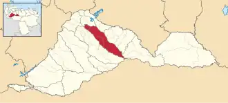 Locatie van de gemeente in Barinas