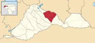 Locatie van de gemeente in Barinas